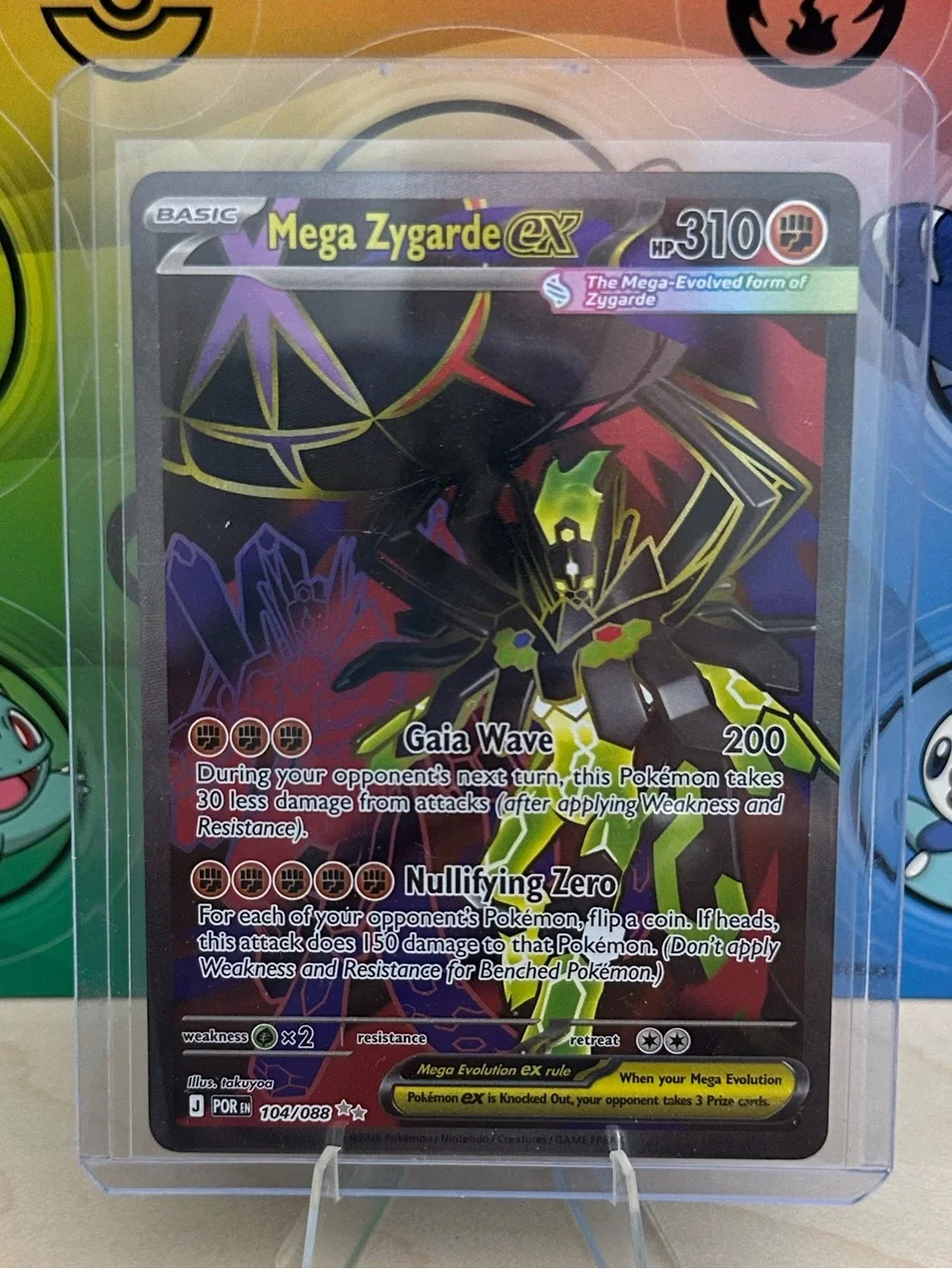 Pokémon TCG Mega Zygarde ex - 104/088 - ME03: Perfect Order (POR) Mint/NM